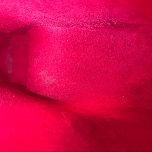 Chopin Roma Italy crossbody Dachshund purse handbag wiener dog red pebbled EUC - Picture 14 of 14